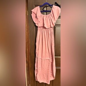 Off the shoulder maxi dress